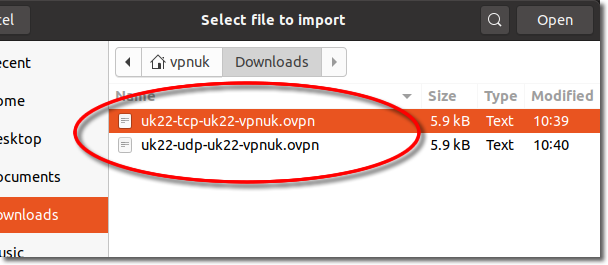 VPNUK Setup Tutorials Ubuntu 20.04 - OpenVPN