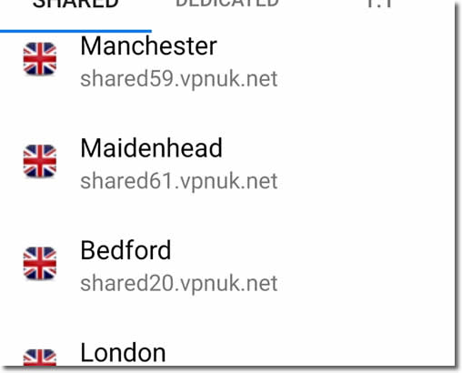 Amazon Fire App - Select server